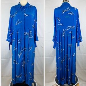 mint velvet blossom print shirt dress